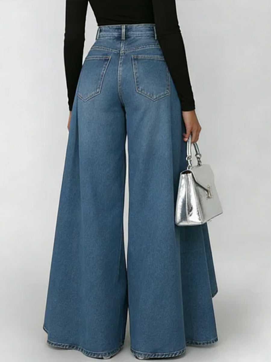 📦📦LAST DAY SAVE 49% ⏰Women's High-waisted Casual Loose-fitting Wide-leg Jeans