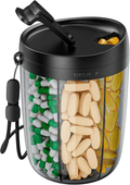 🔥Pill Dispenser Bottle with 6 Compartments | Never Miss a Dose Again! 💊⏰