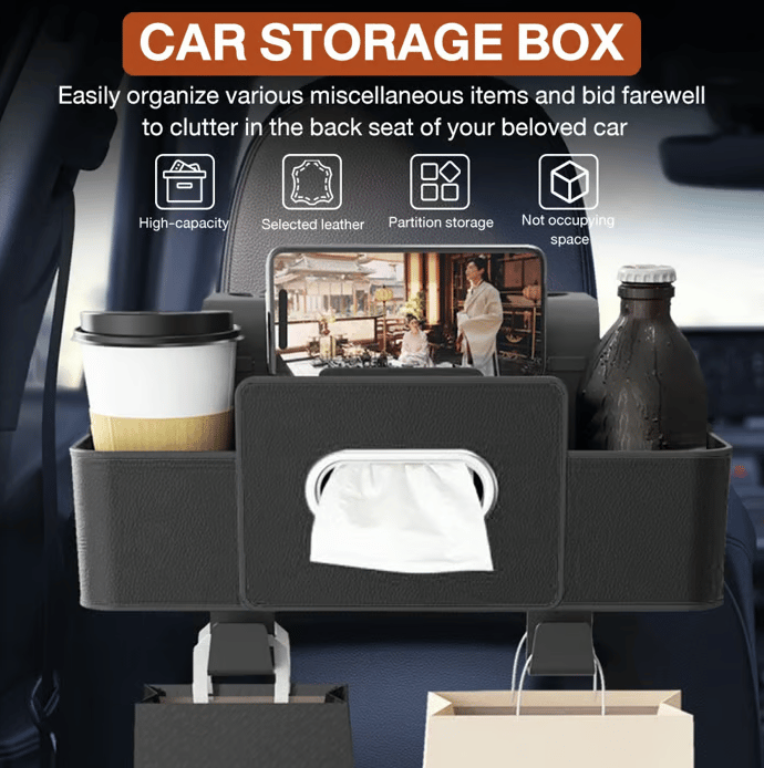 ✨✨3-in-1 Car Backseat Organizer – Keep Your Ride Clean & Organized!