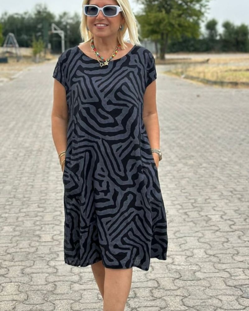 🤩Avanile round neck summer dress