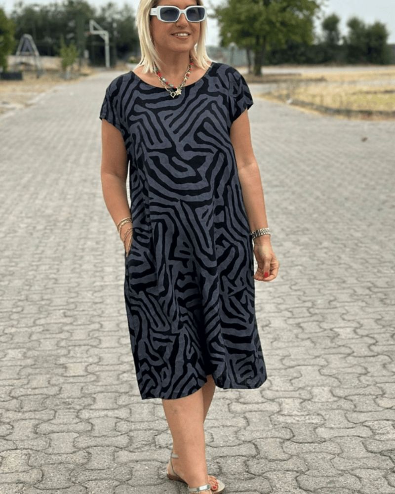 🤩Avanile round neck summer dress