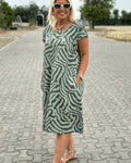 🤩Avanile round neck summer dress
