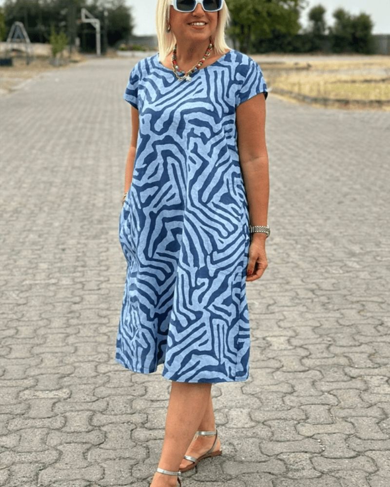 🤩Avanile round neck summer dress