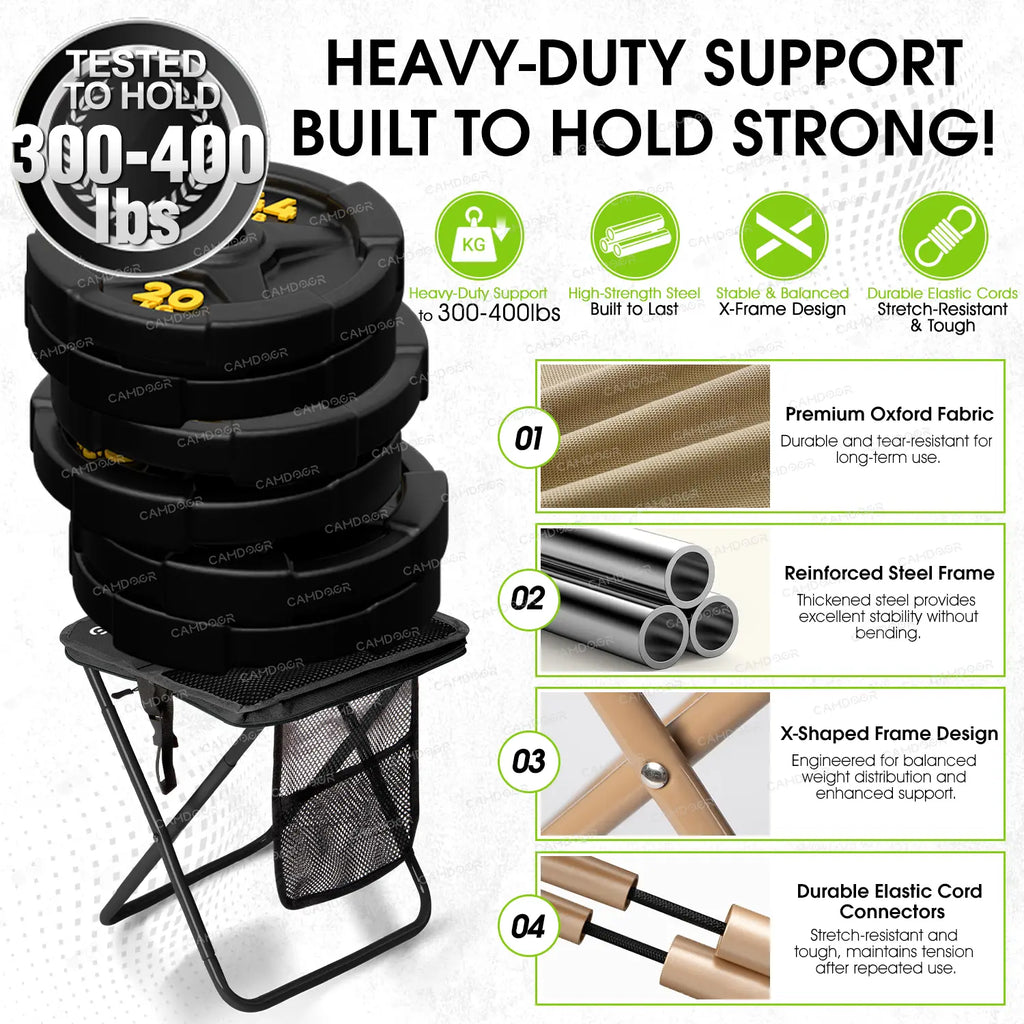 ⛺ 400lb Load Outdoor Folding Chair  🛍️