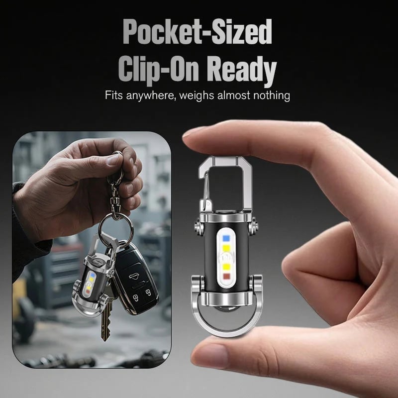 ✨✨Portable Rechargeable Bright Keychain Flashlight