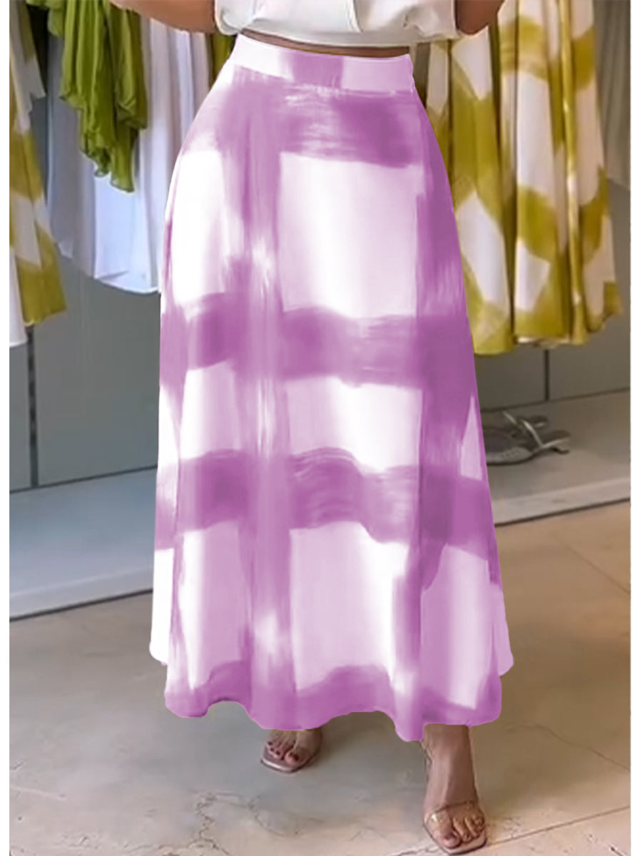 📦📦LAST DAY SAVE 49% ⏰Women's Brushstroke Print Cotton and Linen Skirt