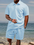 🎉🎉Buy 2 Pcs Free Shipping-Men's Polo & Shorts Set 👕 Summer Two-piece Outfit