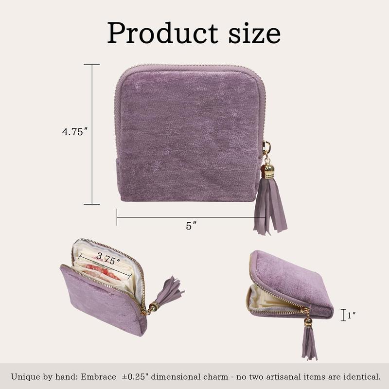 🔥🔥No More Tangled Jewelry! BOOVO Portable Storage Bag with 5 Layers & Soft Lining