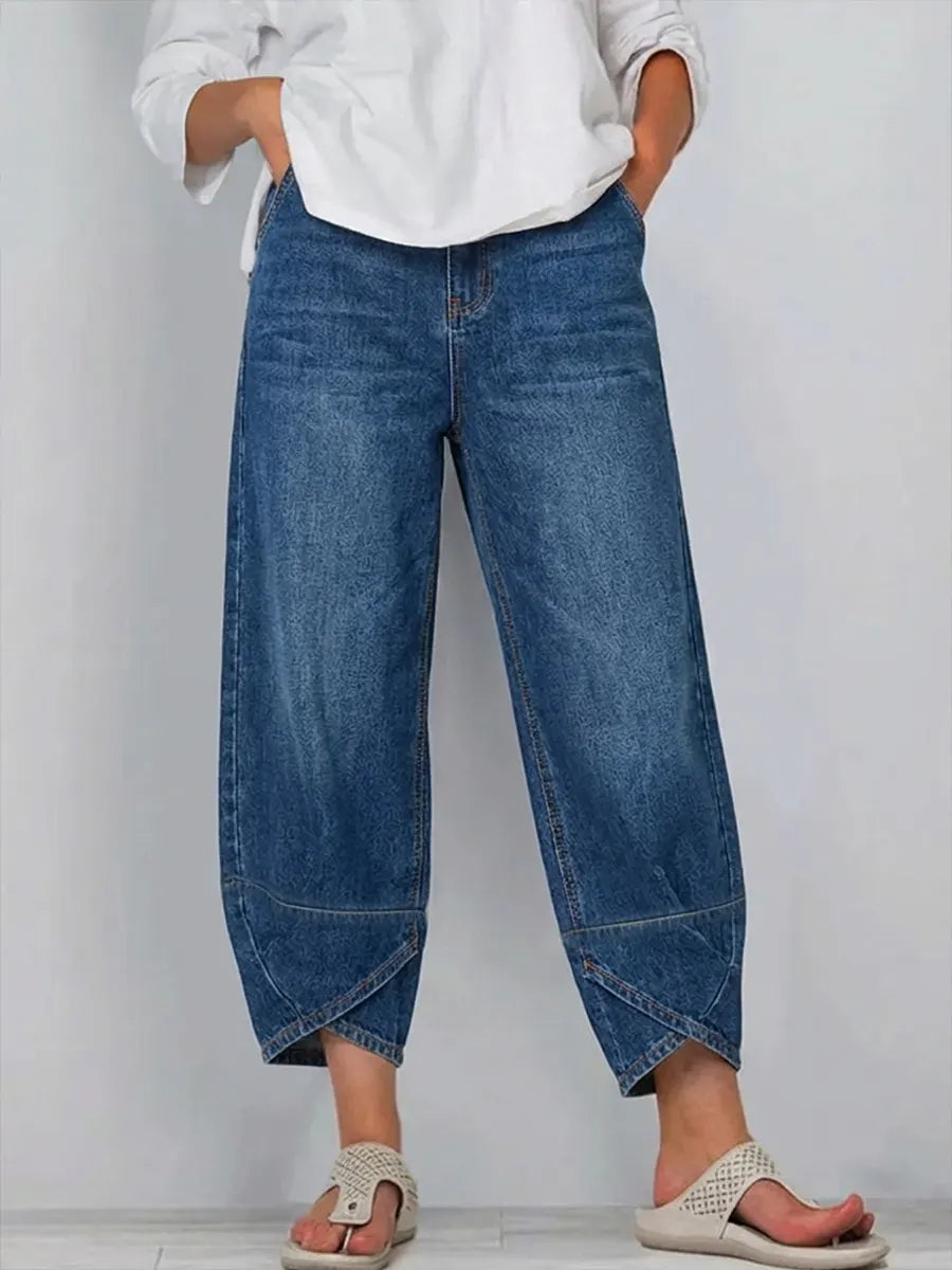 📦📦LAST DAY SAVE 49% ⏰Women's Casual Cross-design Cotton Denim Jeans