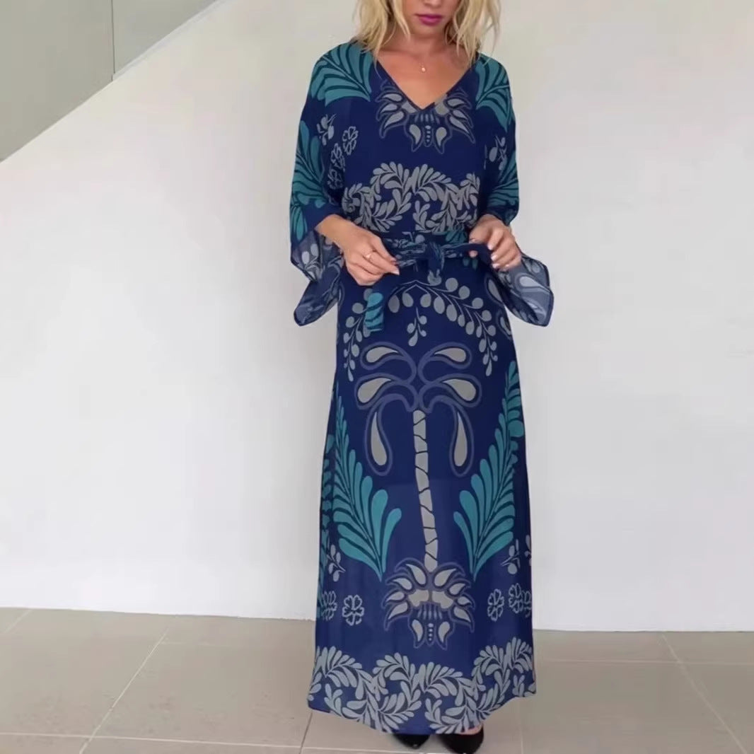 📦📦LAST DAY SAVE 49% ⏰ Women's Printed Beach Vacation Dress