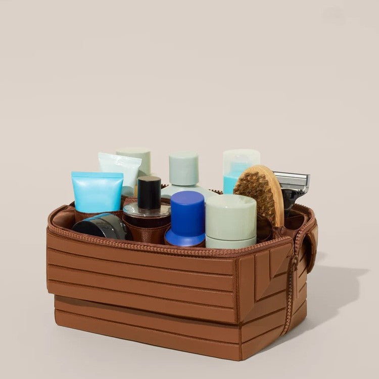 ✨2026 New Travel Toiletry Bag 🧳 | Large Capacity Cosmetic & Skin Care Storage 🧴 | Portable & Partitioned Design for Organized Travel 🎒💖