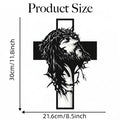 🔥Jesus Cross Iron Sign Christ Wall Art Decor✝️🖼️ Elevate Your Space with Spiritual Elegance 🙌✨