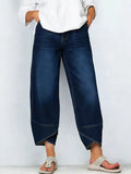 📦📦LAST DAY SAVE 49% ⏰Women's Casual Cross-design Cotton Denim Jeans