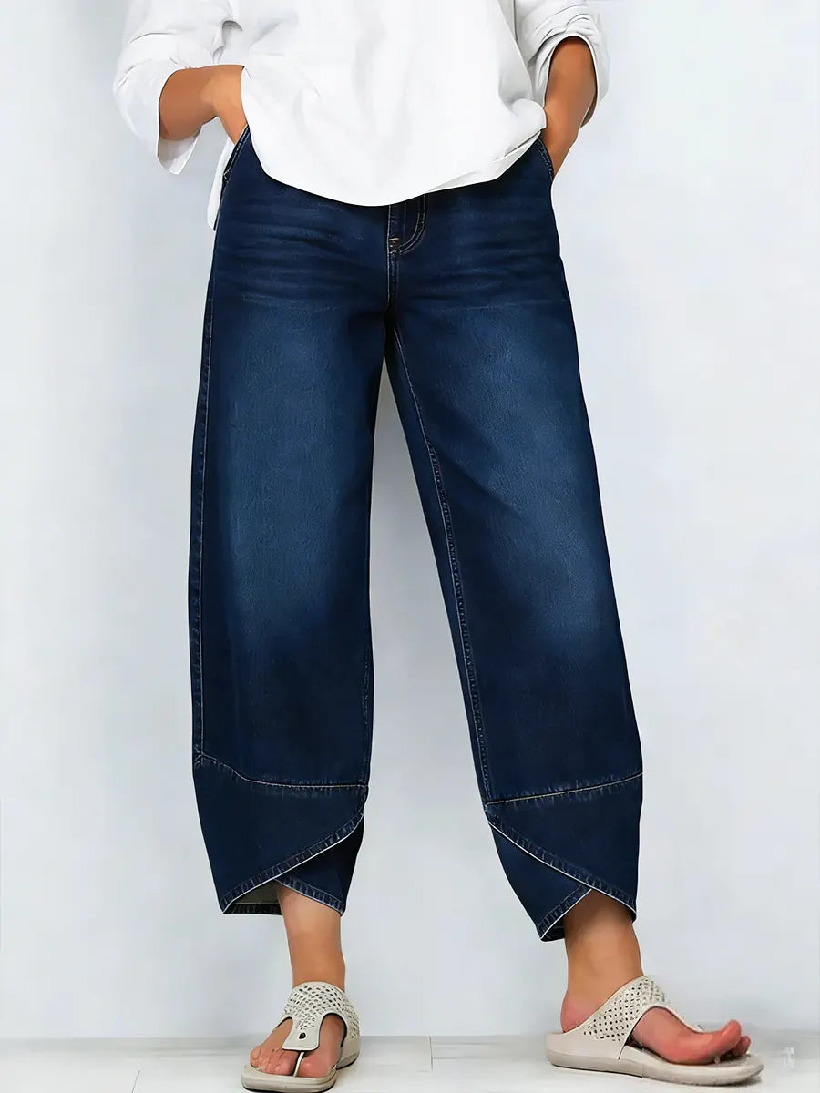 📦📦LAST DAY SAVE 49% ⏰Women's Casual Cross-design Cotton Denim Jeans