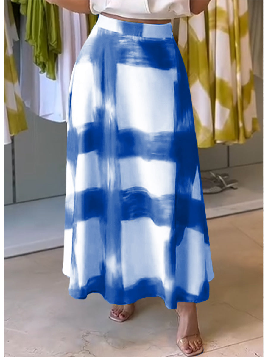 📦📦LAST DAY SAVE 49% ⏰Women's Brushstroke Print Cotton and Linen Skirt