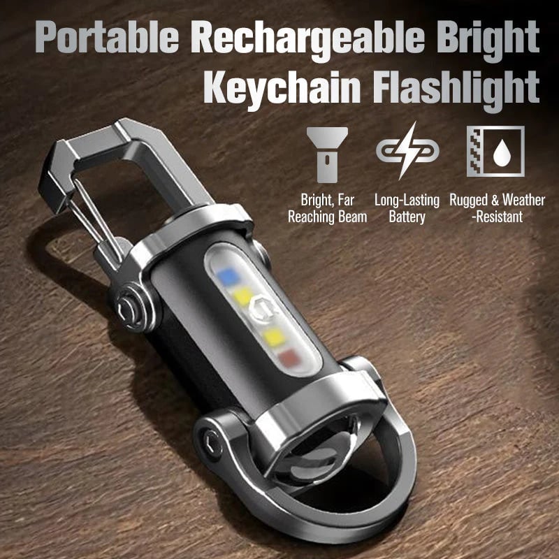 ✨✨Portable Rechargeable Bright Keychain Flashlight