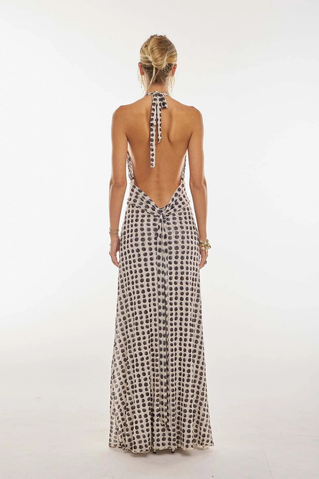 📦📦LAST DAY SAVE 49% ⏰Camoni Polka Dot Diary Maxi Dress