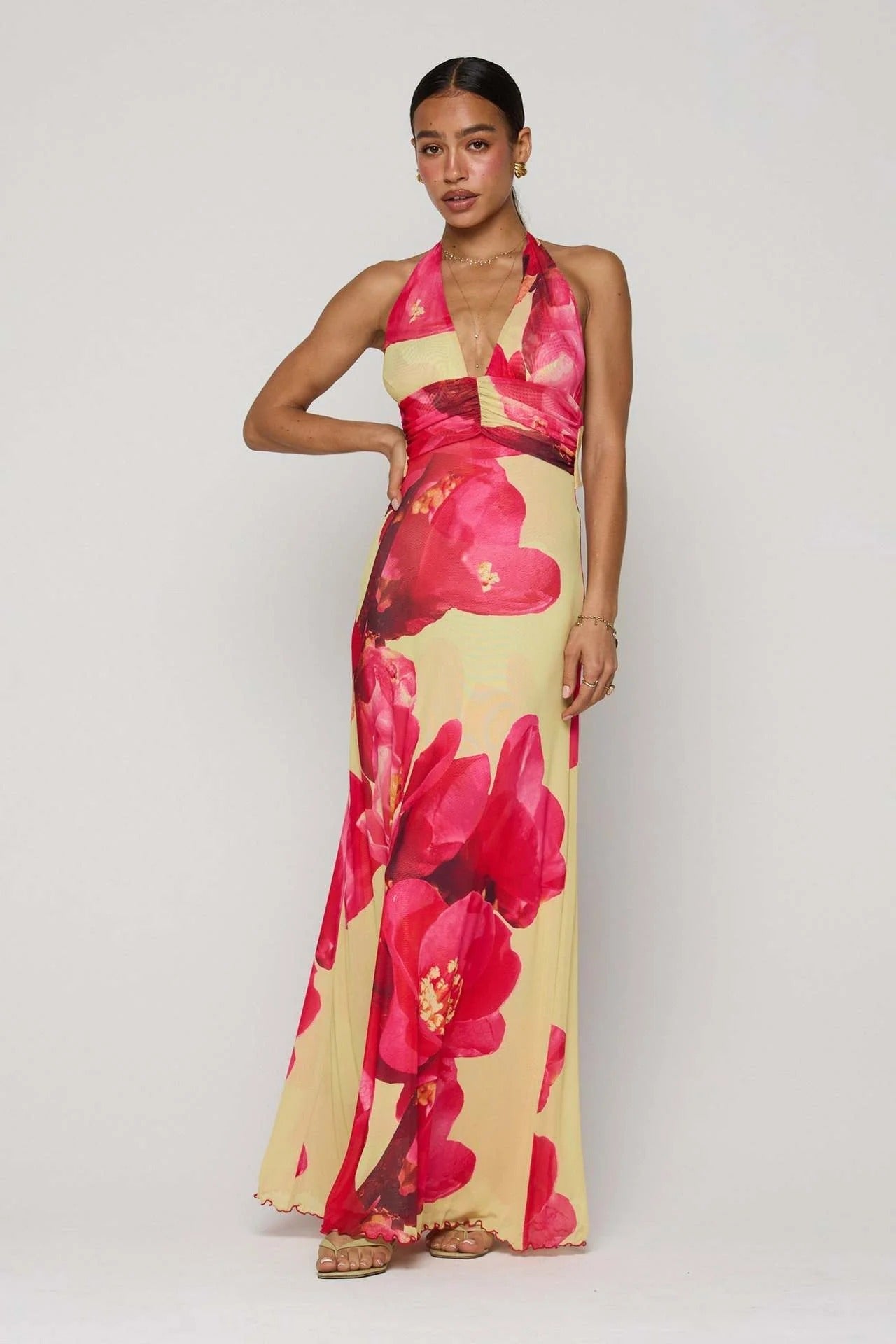 📦📦LAST DAY SAVE 49% ⏰Camoni Polka Dot Diary Maxi Dress