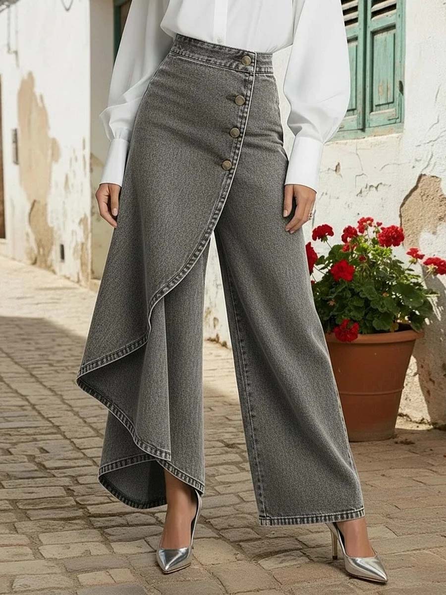 📦📦LAST DAY SAVE 49% ⏰Women's High-waisted Relaxed Fit Wide-leg Jeans With A Stylish Design.