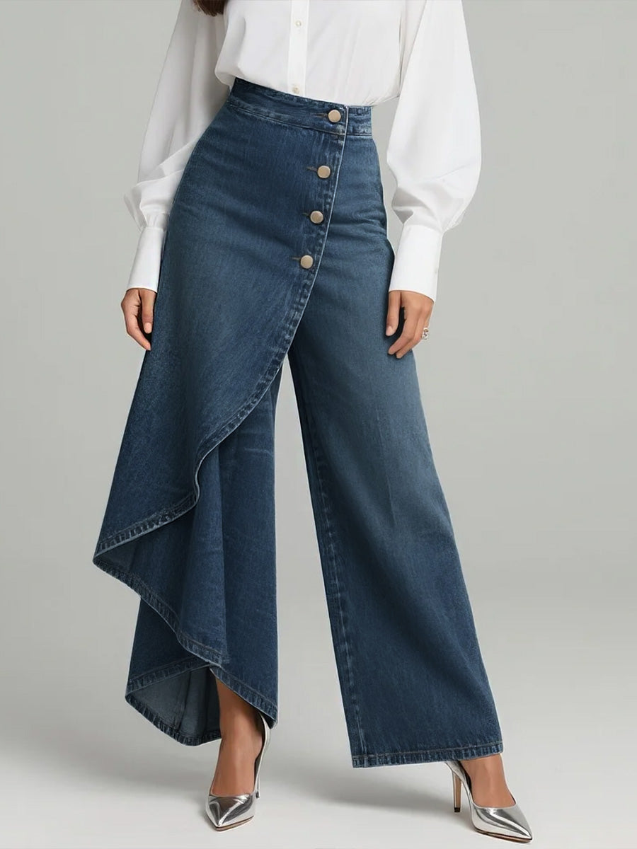 📦📦LAST DAY SAVE 49% ⏰Women's High-waisted Relaxed Fit Wide-leg Jeans With A Stylish Design.