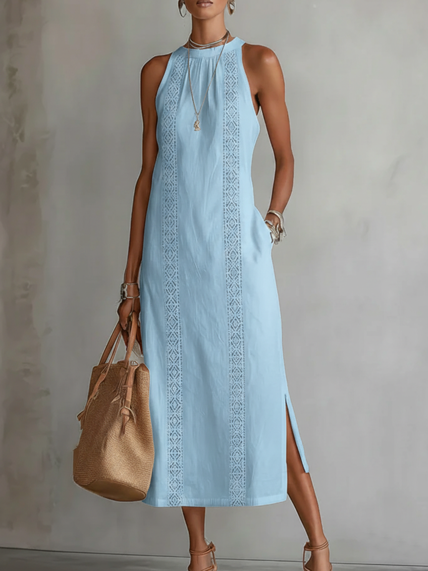 📦📦LAST DAY SAVE 49% ⏰Retro Cozy Lace Minimalist Linen Dress