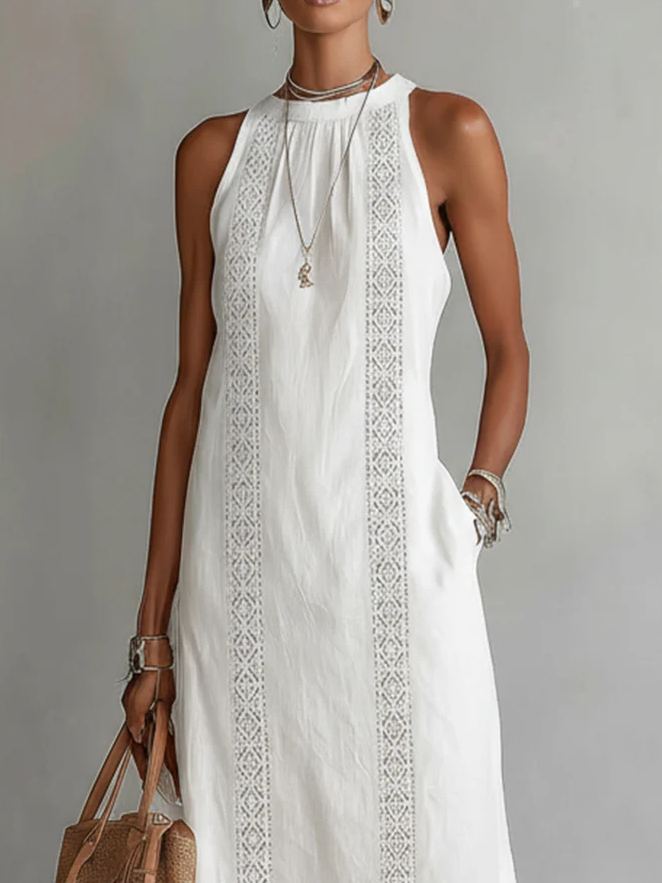 📦📦LAST DAY SAVE 49% ⏰Retro Cozy Lace Minimalist Linen Dress