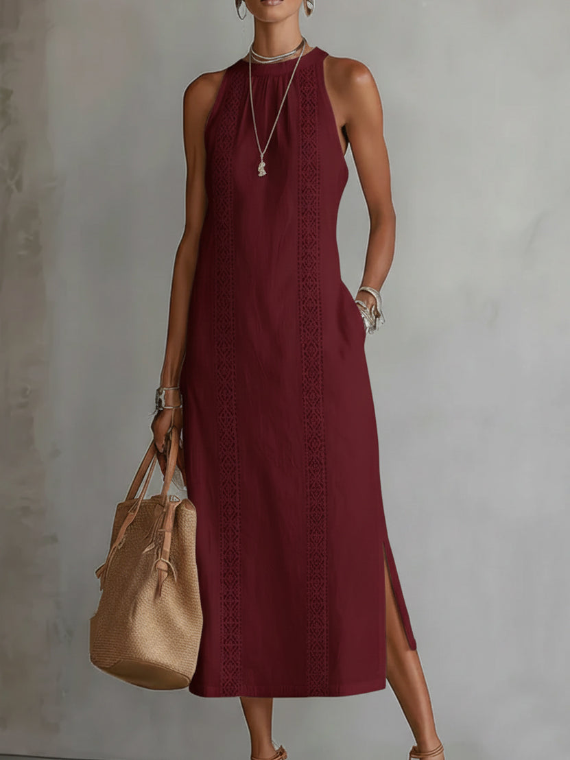 📦📦LAST DAY SAVE 49% ⏰Retro Cozy Lace Minimalist Linen Dress