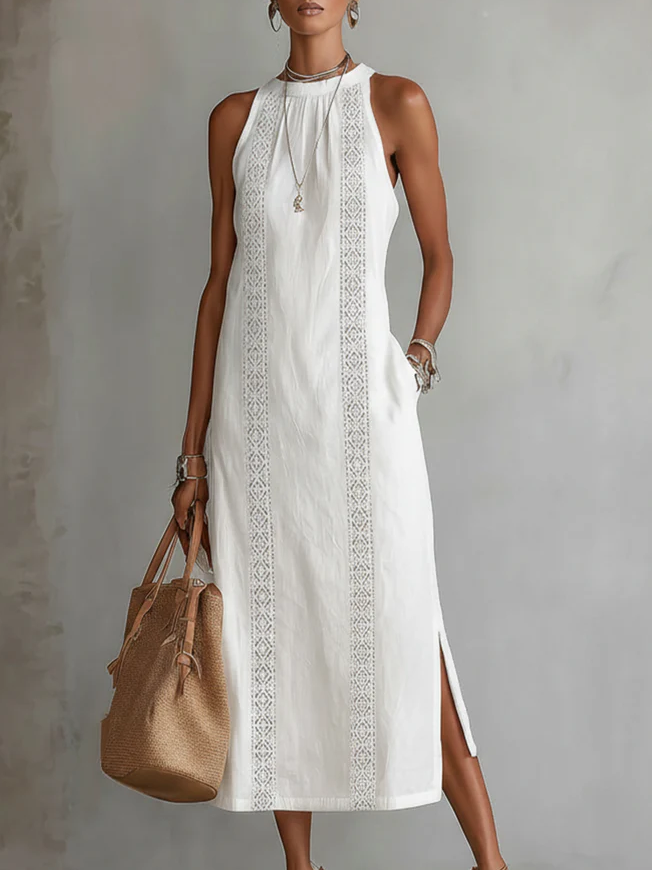 📦📦LAST DAY SAVE 49% ⏰Retro Cozy Lace Minimalist Linen Dress