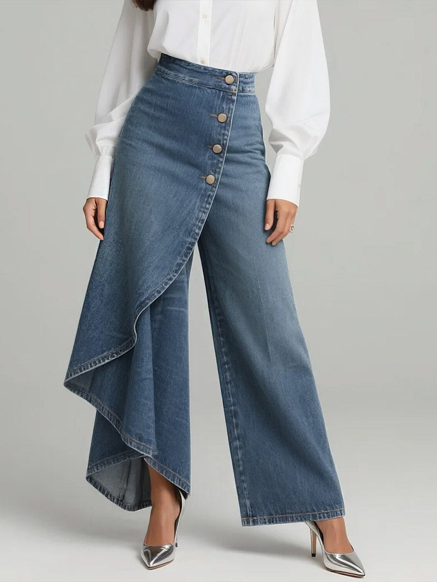 📦📦LAST DAY SAVE 49% ⏰Women's High-waisted Relaxed Fit Wide-leg Jeans With A Stylish Design.